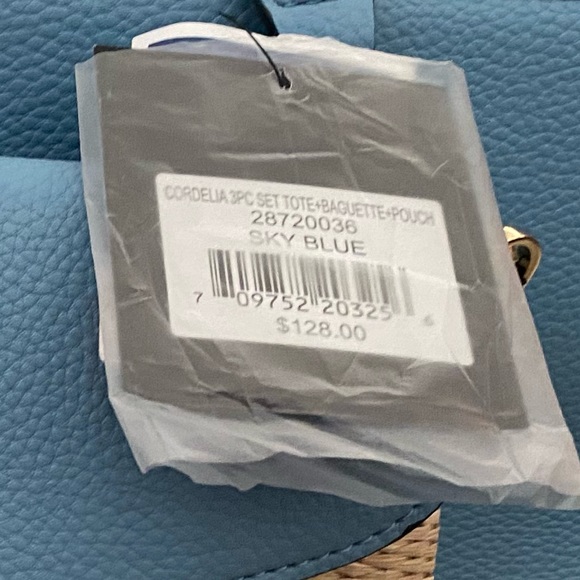 Nanette Lapore handbag with straw crossbody. - Picture 5 of 5